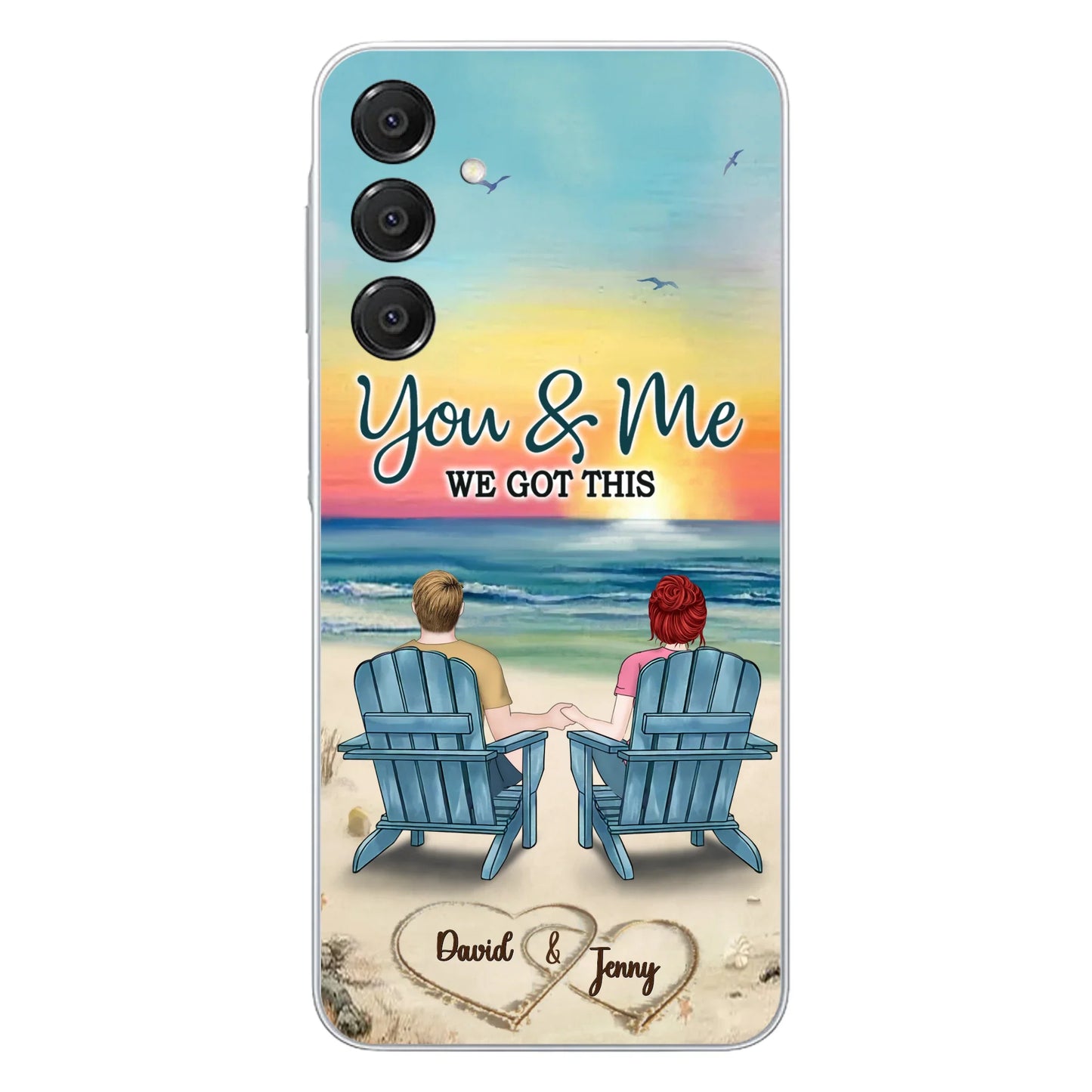 Custom Personalized Couple Phone Case - Gift Idea For Couple - You & Me We Got This - Case for iPhone/Samsung