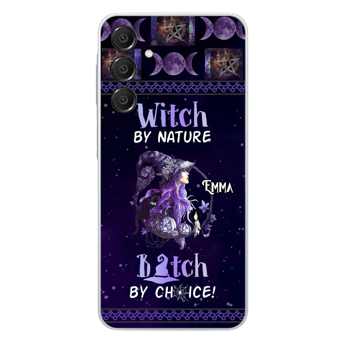 Custom Personalized Witch Phone Case - Halloween Gift Idea For Friends - Case for iPhone & Samsung