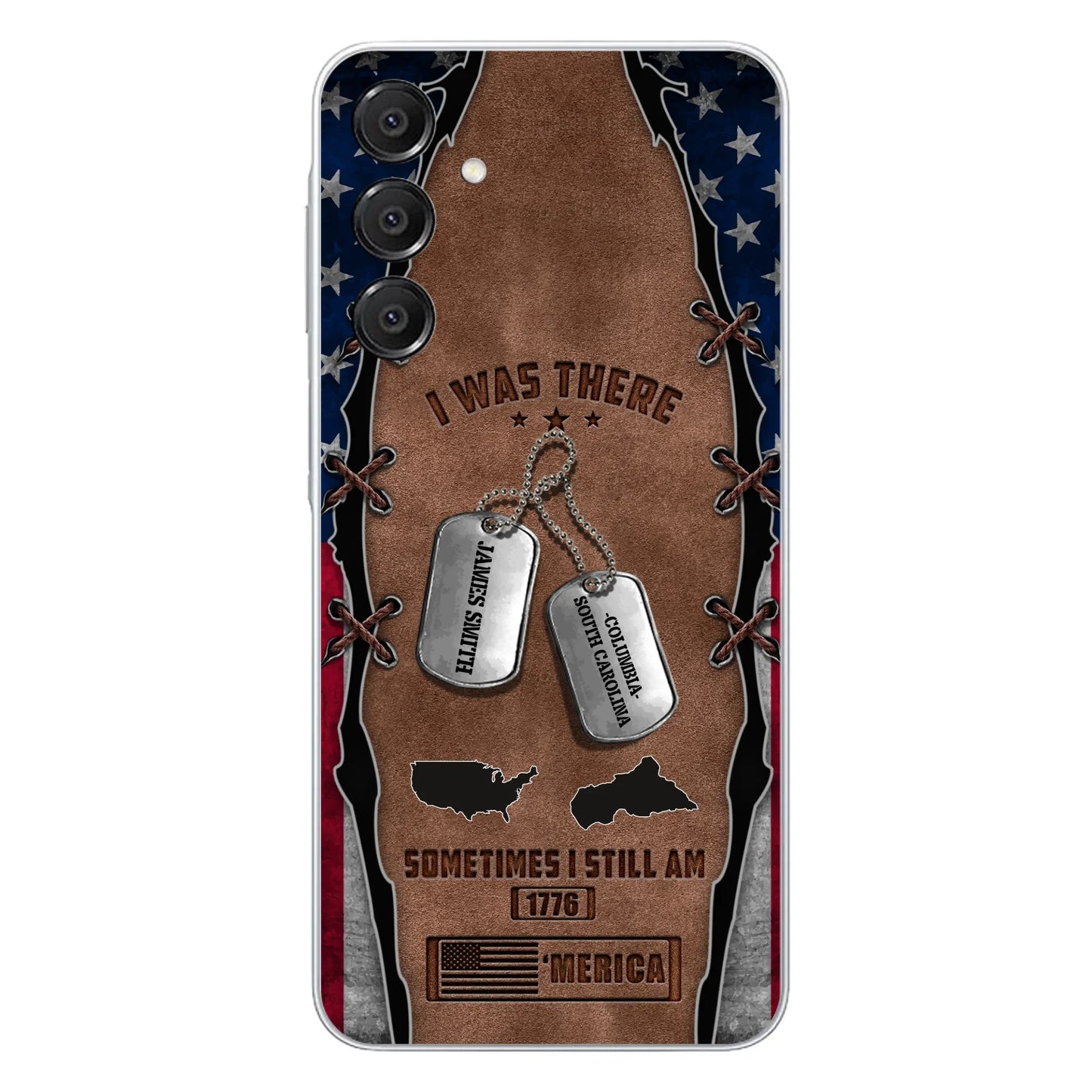 Custom Personalized Veteran Phone Case - Gift Idea For Father/ Veteran/ Independence Day - I Was There Sometimes I Still Am - Case For iPhone And Samsung