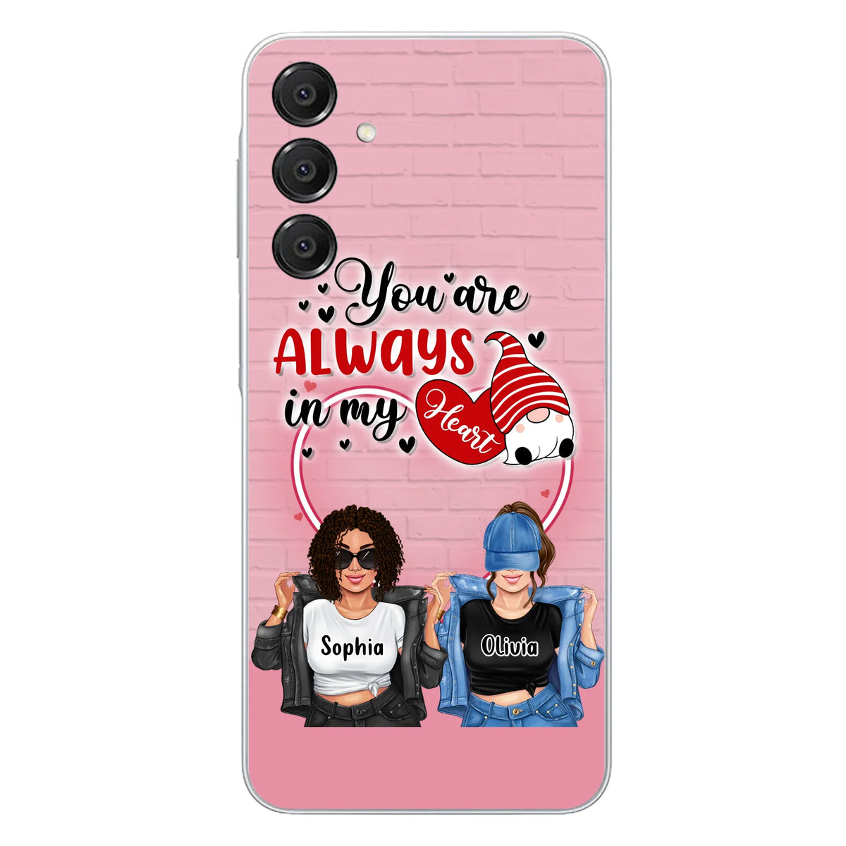 Custom Personalized Friends Phone Case - Best Gift For Friends - You're Always In My Heart - Case For iPhone/Samsung