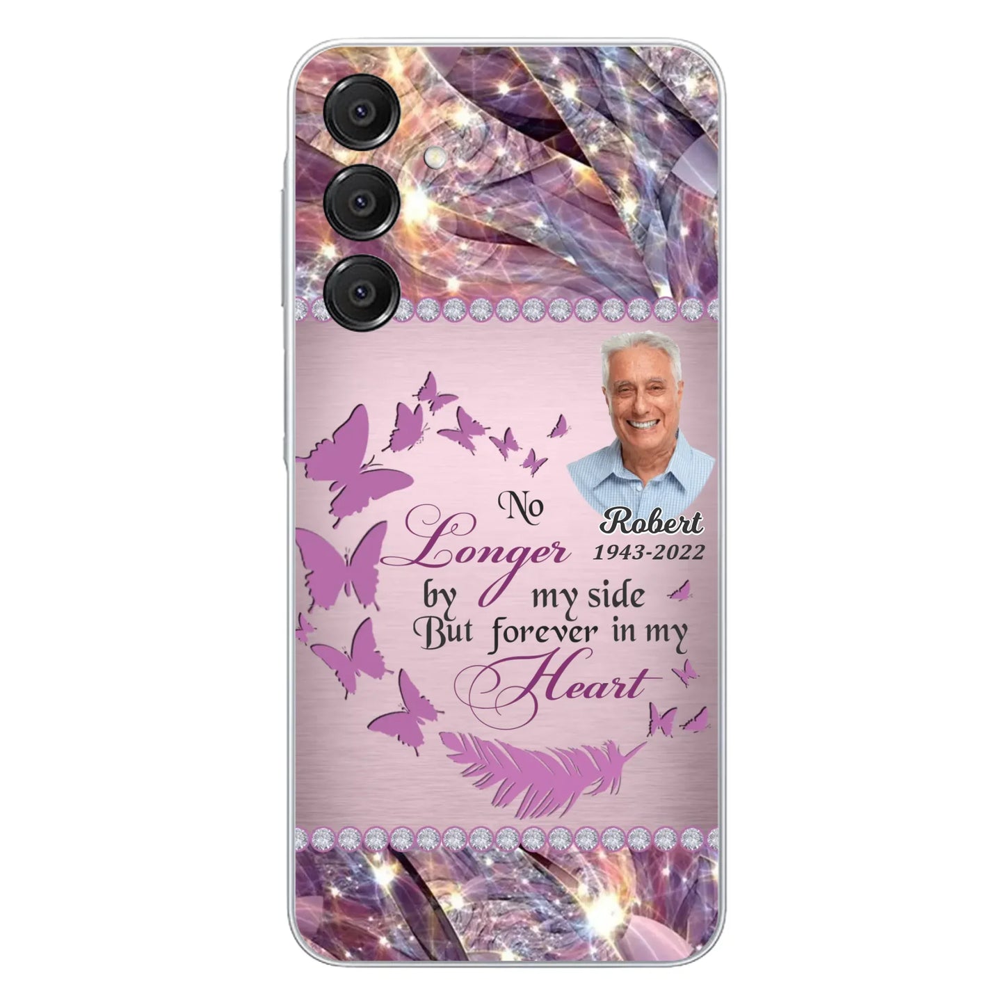 Custom Personalized Memorial Photo iPhone/ Samsung Phone Case - Memorial Gift Idea - No Longer By My Side But Forever In My Heart