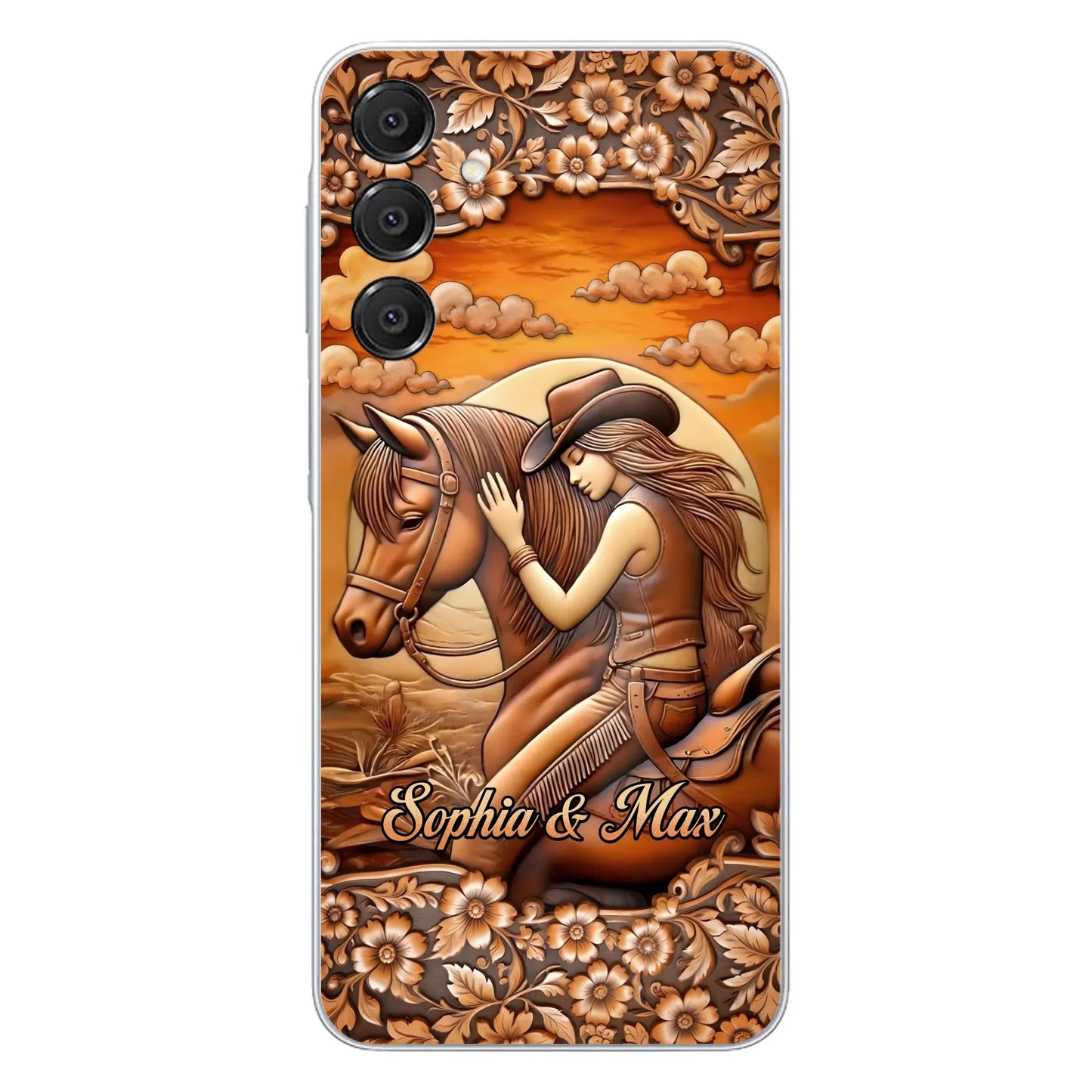 Custom Personalized Horse Girl Phone Case - Gift Idea For Horse Lover - Case For iPhone/ Samsung