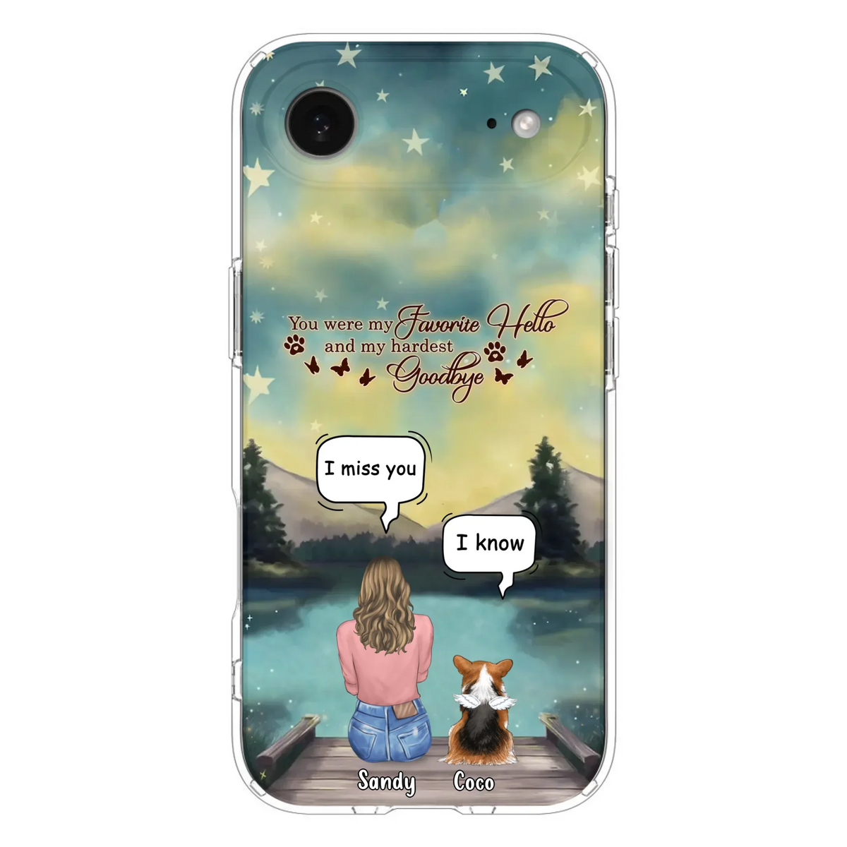 Custom Personalized Memorial Pet Phone Case - Memorial Gift Idea For Pet Lover - Up to 4 Pets - Gift Idea For Dog/Cat Lover - Your Wings Were Ready But Our Hearts Were Not - Case For iPhone And Samsung