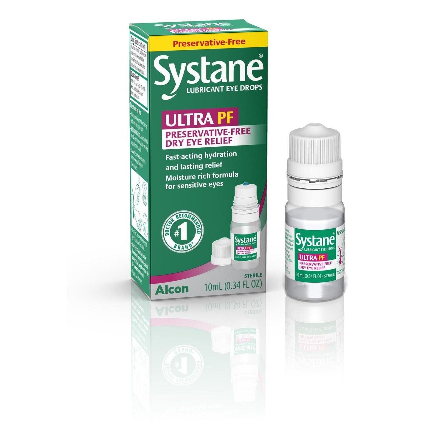 Systane Lubricant Ultra PF Eye Drops 0.34 Fl Oz