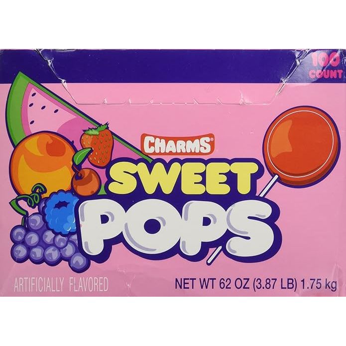 Charms Sweet Pops Assorted 100 Ct