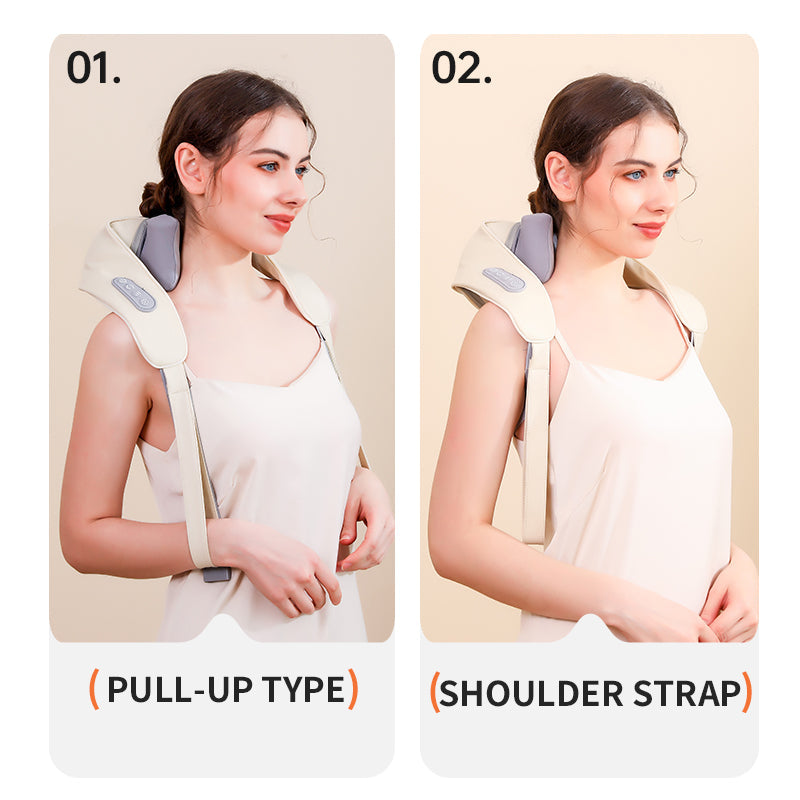 Diagonal massage machine shoulder and neck massage machine cervical hot compress home cervical massage machine 
