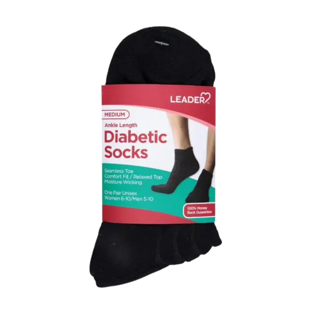 Diabetic Ankle-Length Socks (1 Pair)