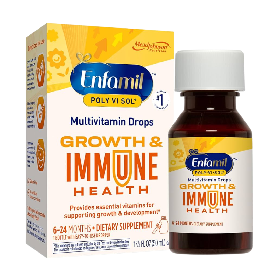 Enfamil Poly‑Vi‑Sol Growth & Immune Health Multivitamin Drops (50 mL)