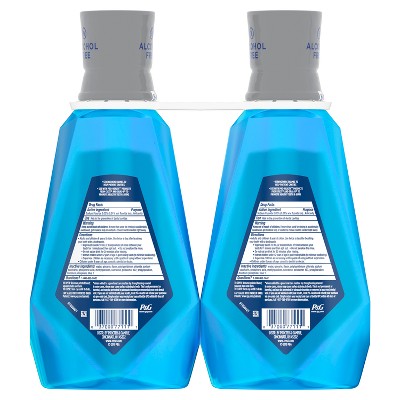 Crest Pro-Health Advanced Multi-Protection Alcohol Free Mouth Wash - Fresh Mint 1L/2pk - New