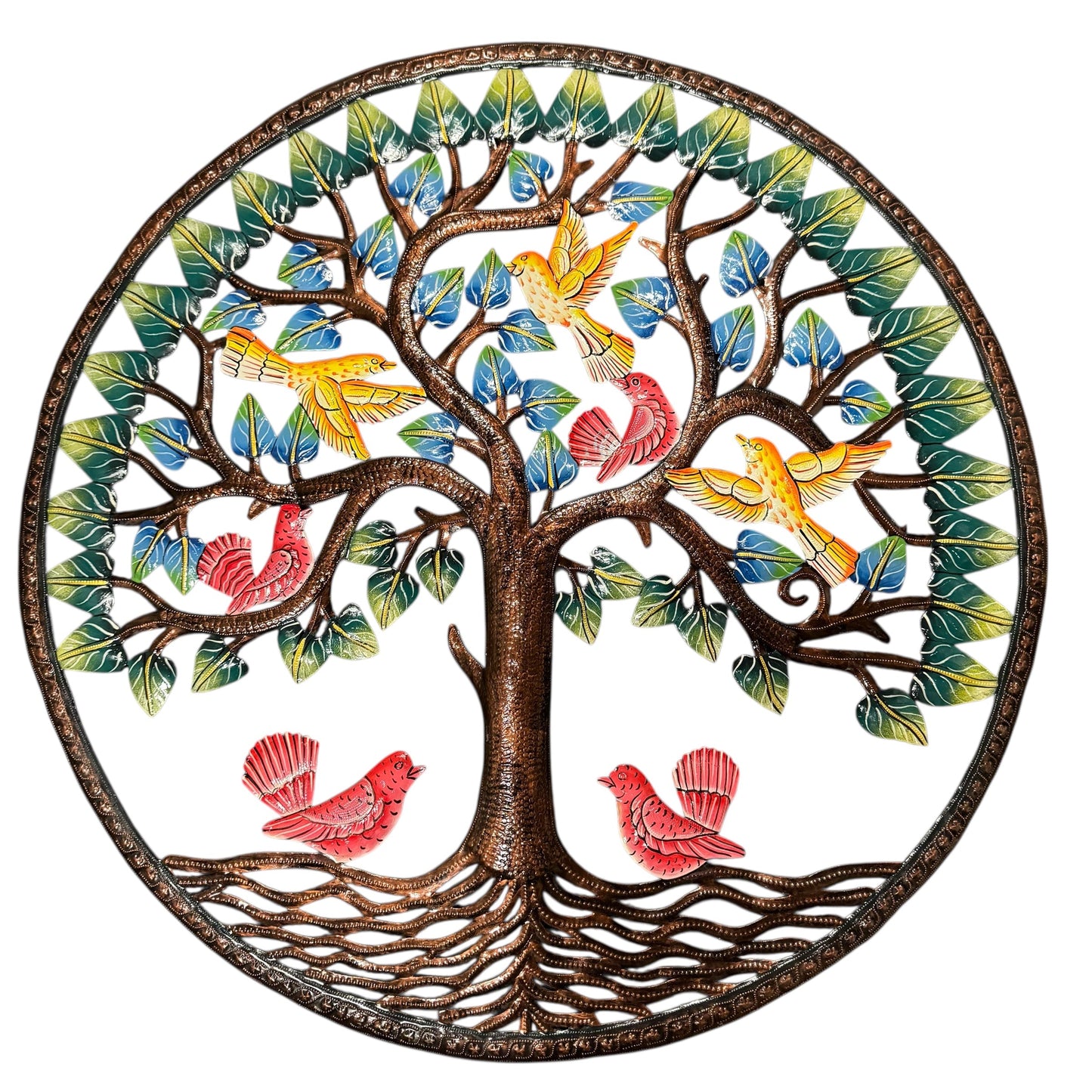 Jumbo Seven Birds in Tree
