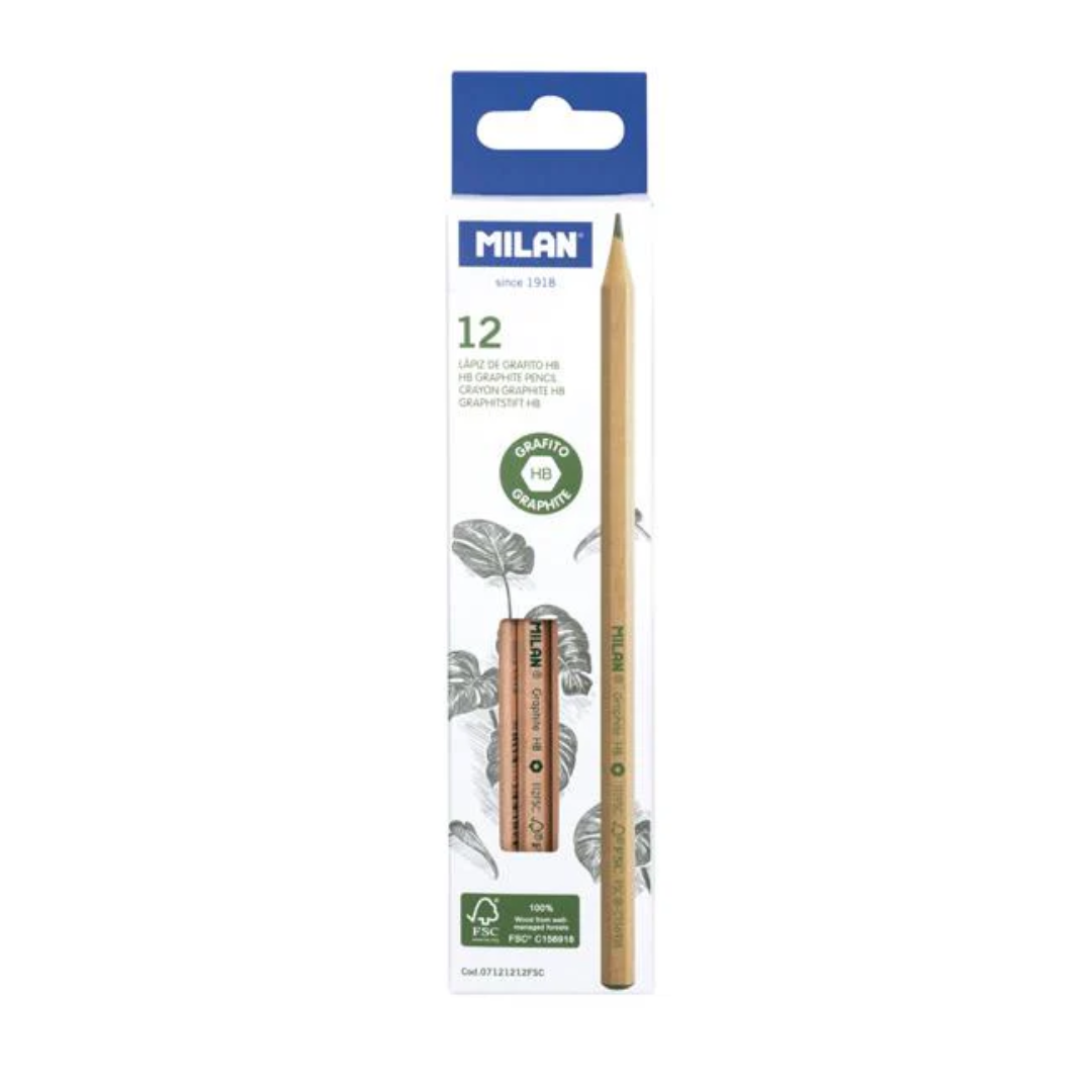 Lápices de grafito Milán 12 pc (HB)