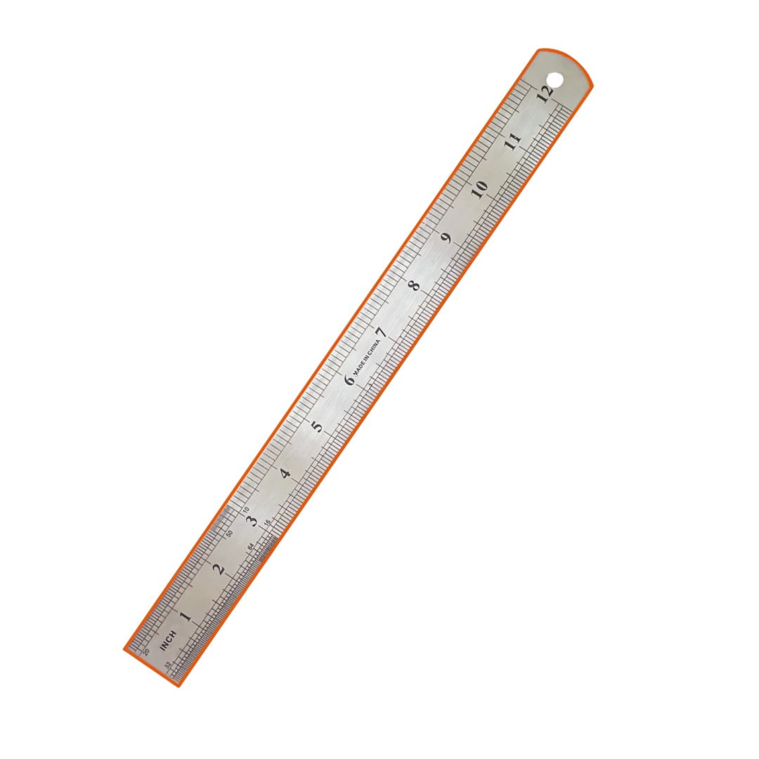 Regla metálica 12 ″