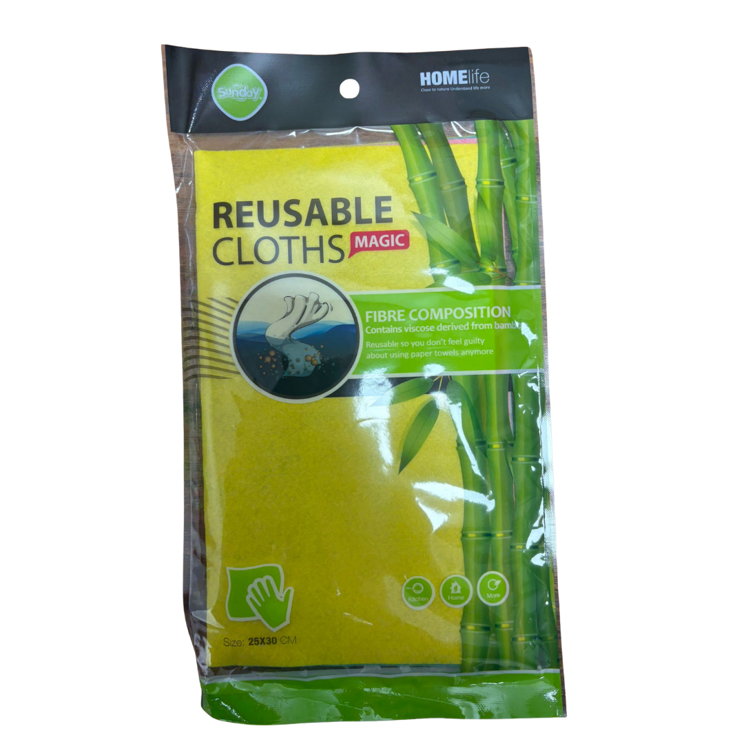 Reusable Microfiber Cleaning Cloths, 3 pack (25×30 cm)