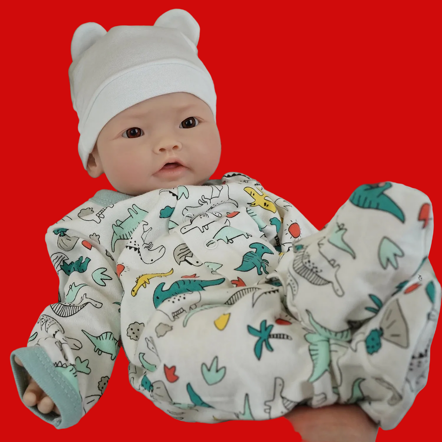 17" Full Silicone Reborn Baby Doll-Soft,Realistic Newborn, Full Body Silicone Not Vinyl Perfect Gift for Collectors Parents
