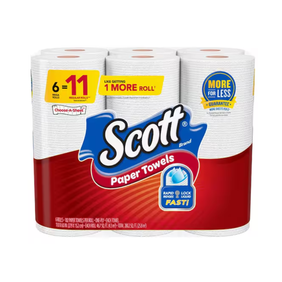 Scott Paper Towels Pre‑Price 6 pack