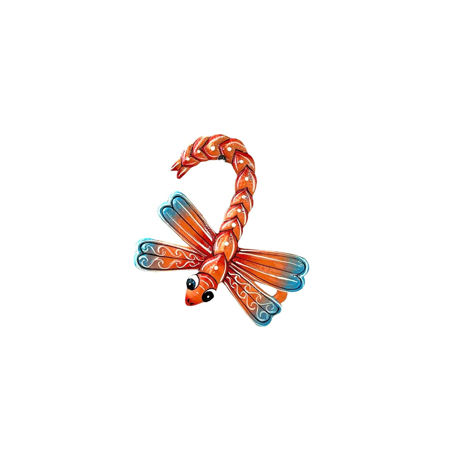 Orange Dragonfly Wall Art