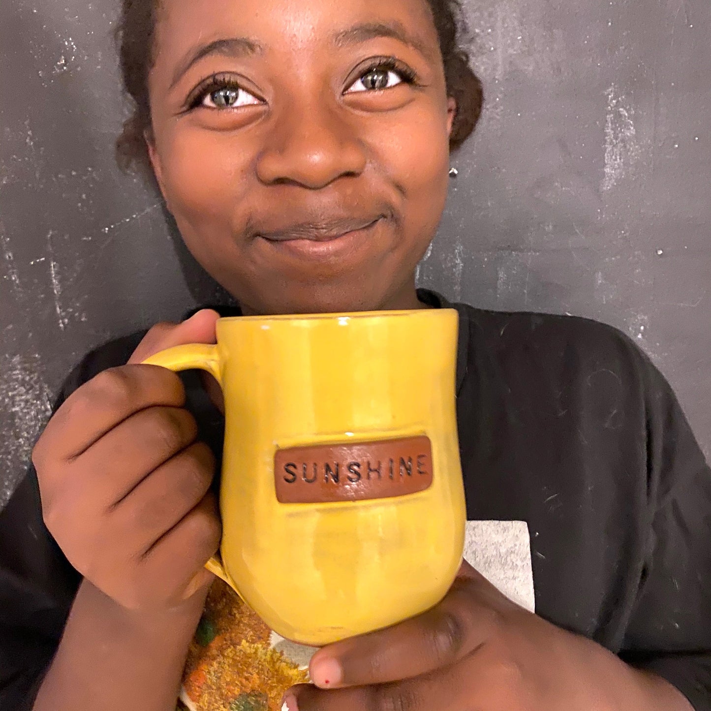 Sunshine Mug - Speckled Yellow