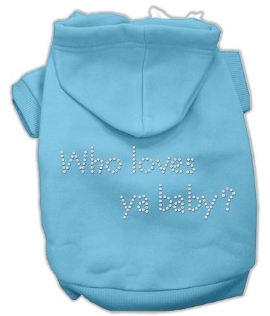 Mirage Pet Products 54-82 SMBBL Who loves ya baby? Hoodies Baby Blue S