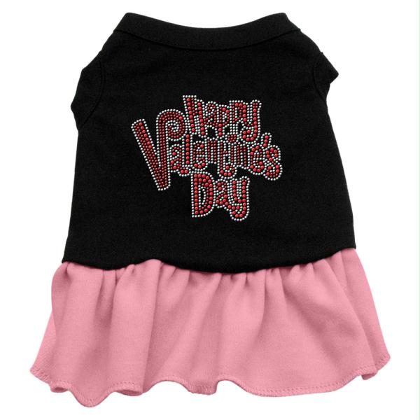 Mirage Pet Products 57-56 SMBKPK Happy Valentines Day Rhinestone Dress