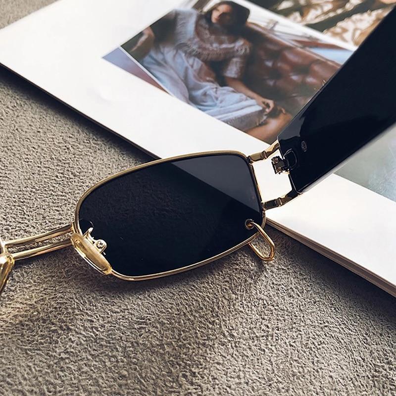 Stylish Fashionable Women Sunglasses Trending & Luxury Square Popular Design Men Glasses New Vintage Metal Black Comfortable Lenses Outdoor Travel Driving Sunglasses