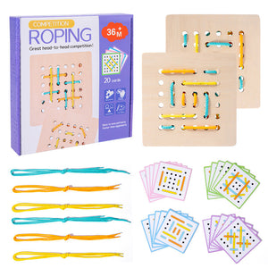 Fun rope threading game