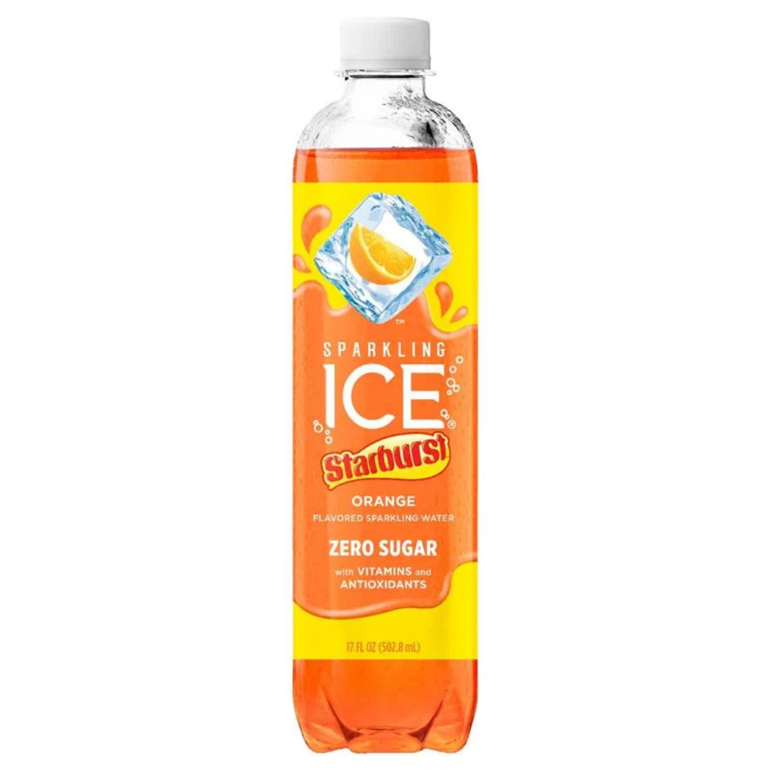 Sparkling Ice Starburst Orange Flavored Sparkling Water (17oz)