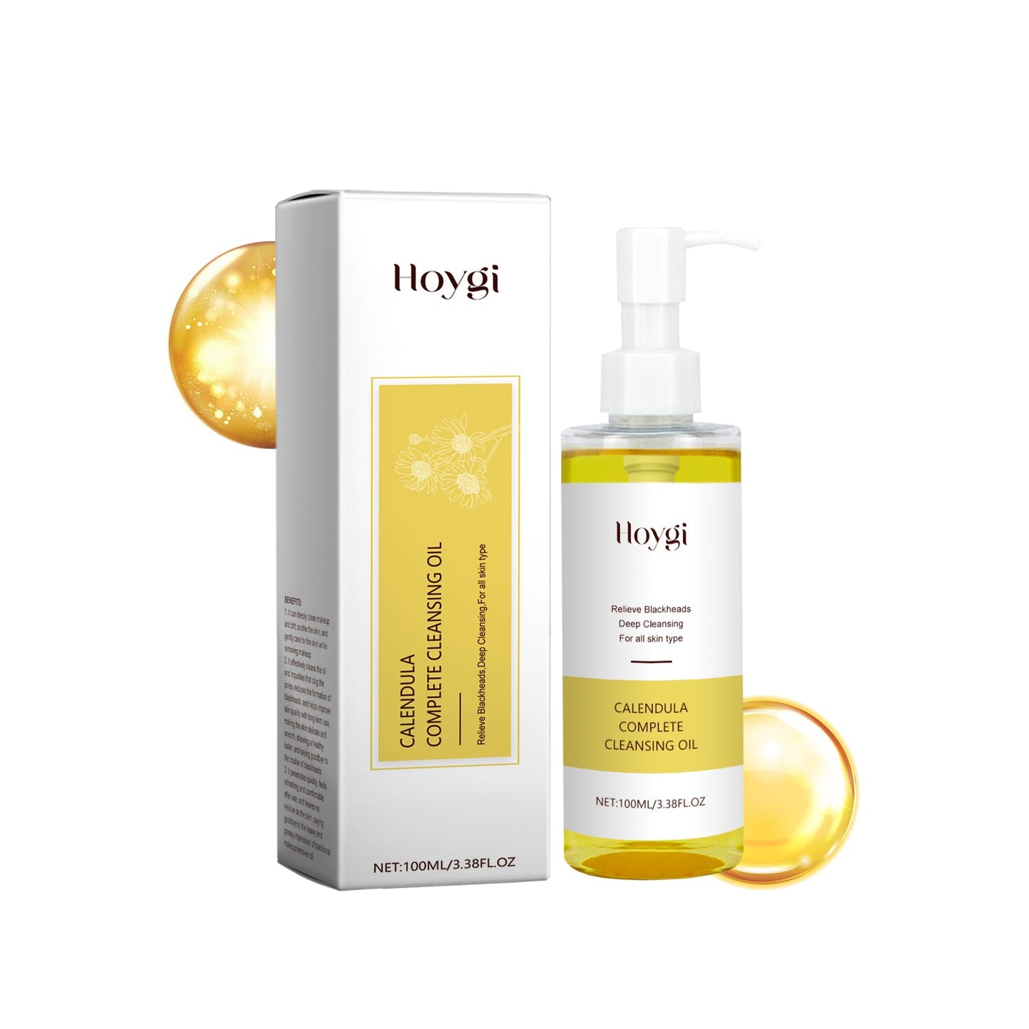 Calendula Cleansing Oil Refreshing And Gentle Cleansing Face Makeup Eye And Lip Makeup Remover Lotion