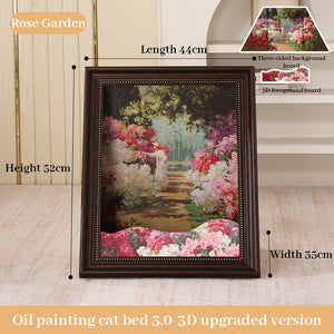 3D Rose Garden - Brown Frame