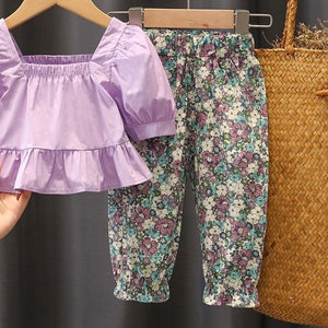 Floral single pants