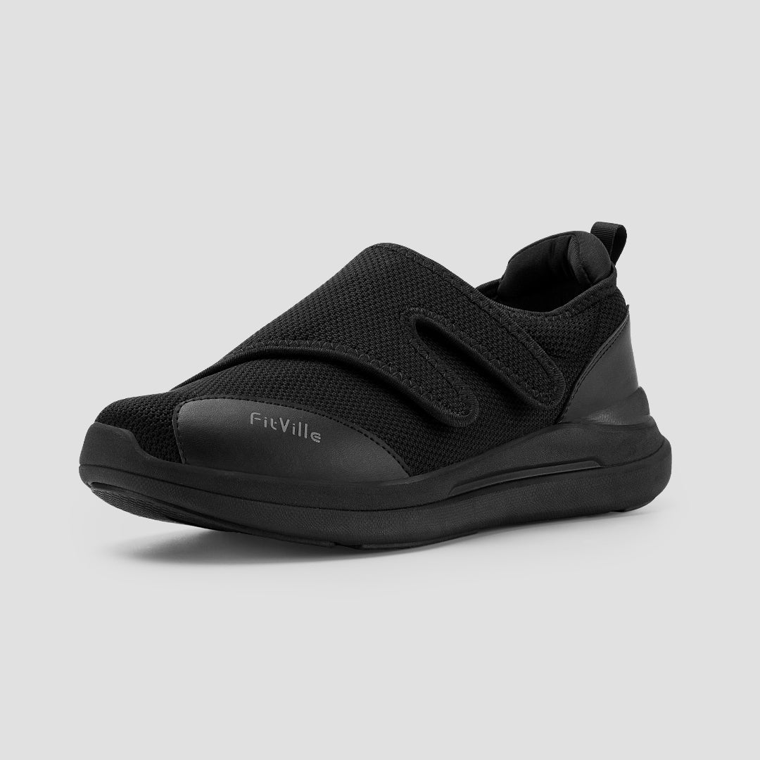 FitVille Women's EasyTop Diabetic Shoes V1