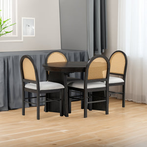 Espresso + Solid Wood+MDF