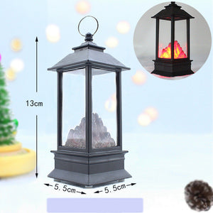 Fireplace flame lamp black