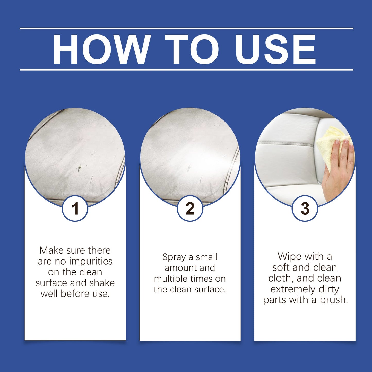 Car Interior Cleaning Mousse Car Interior Upholstered Seat Fabric Stain Cleaner