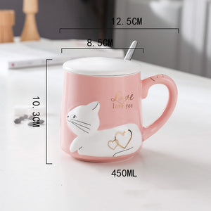Light pink and white cat