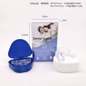 Small anti-snoring two triangular tooth boxes