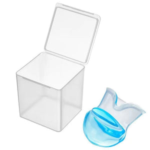 Square box blue tongue cover