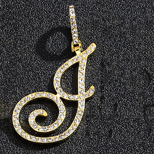 Gold single letter J