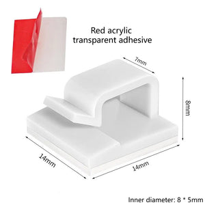 White version [Red skin acrylic transparent adhesive](50 per pack)