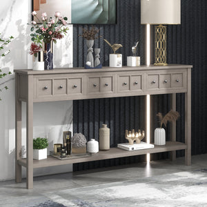 Gray Wash + Solid Wood