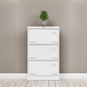 White + Metal + 3-4 Drawers