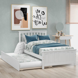 White + Solid Wood