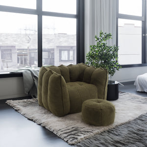 Olive Green+Chenille