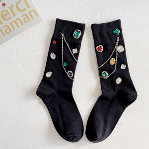 Diamond chain socks