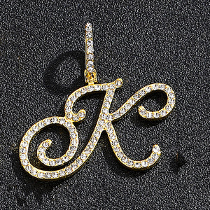 Gold single letter K