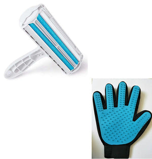 Blue with blue glove
