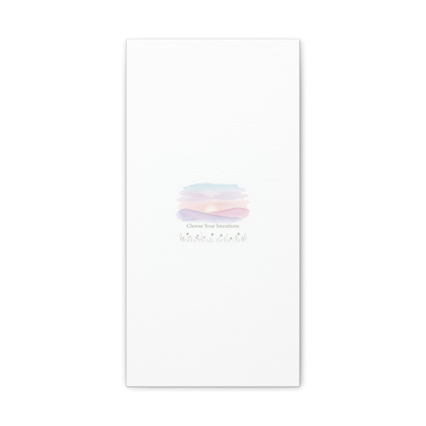 Choose Your Intentions Canvas, soft wellness poster, pastel gradient mindfulness art