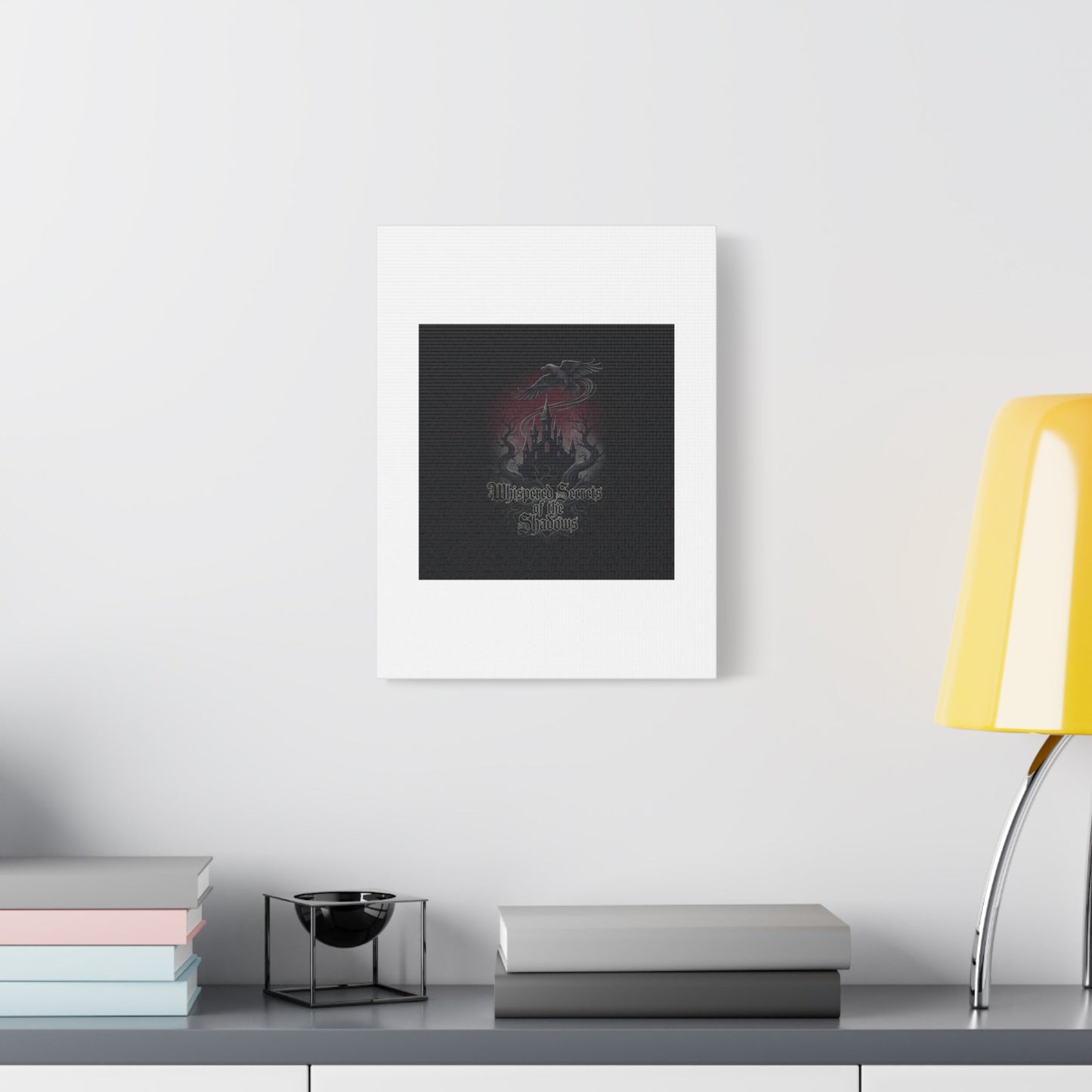 Whispered Secrets of the Shadows Castle Wall Art, Matte Canvas | Gothic Medieval Decor