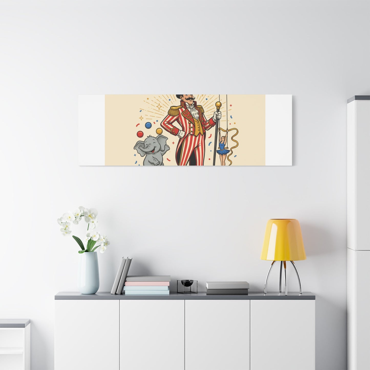 Join the Spectacle Circus Art Print | Matte Canvas, Stretched, Vintage Carnival Design