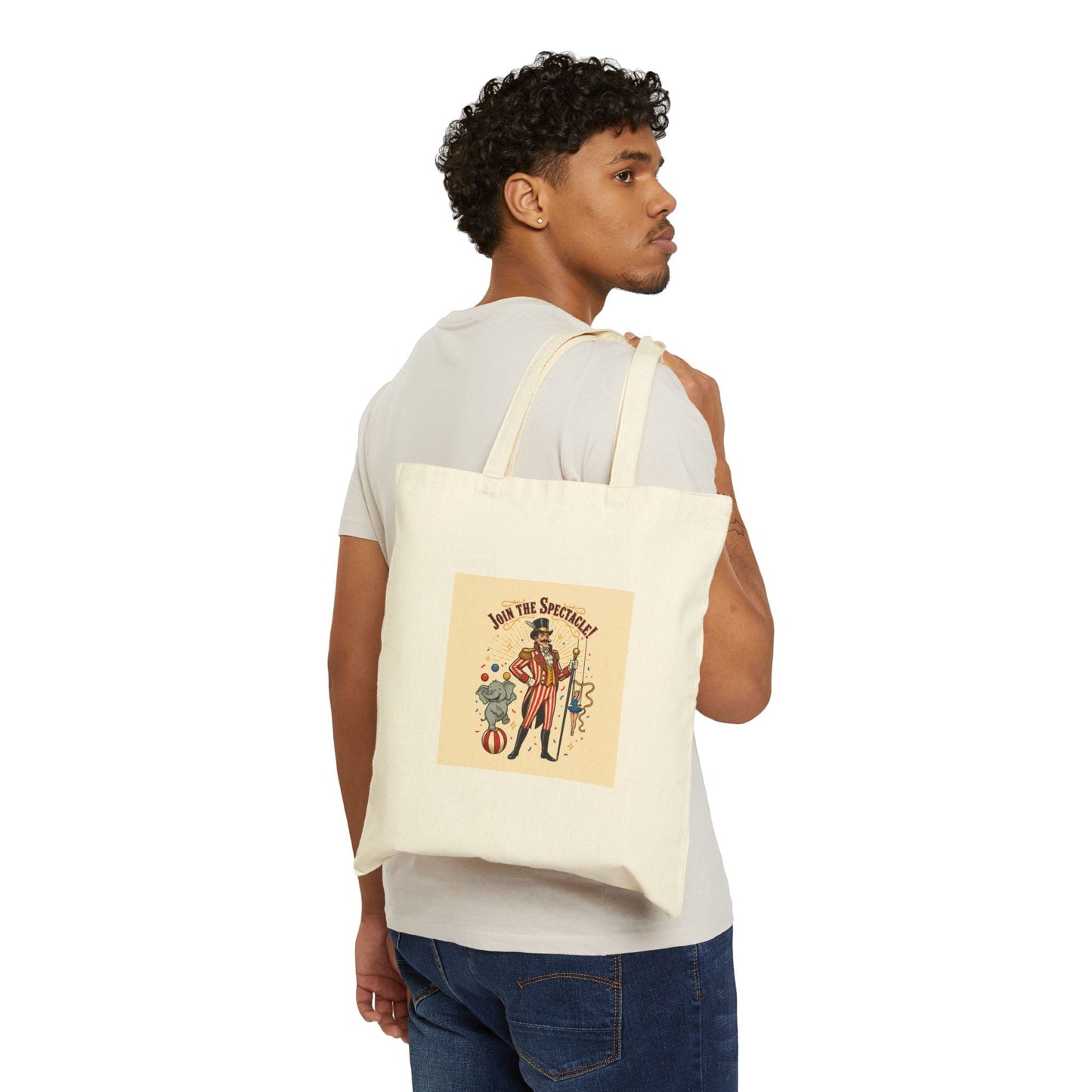 Vintage Circus Spectacle Tote | carnival art print, camp circus aesthetic