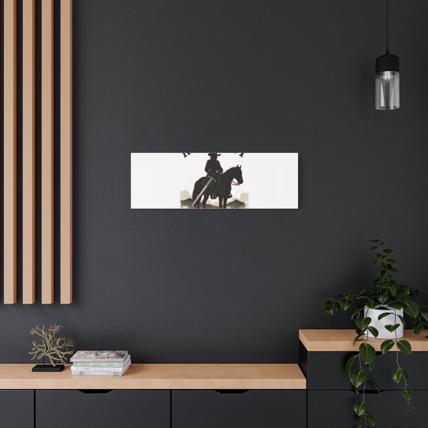 No Mercy Cowboy Skull Canvas | western skull art, gothic Americana